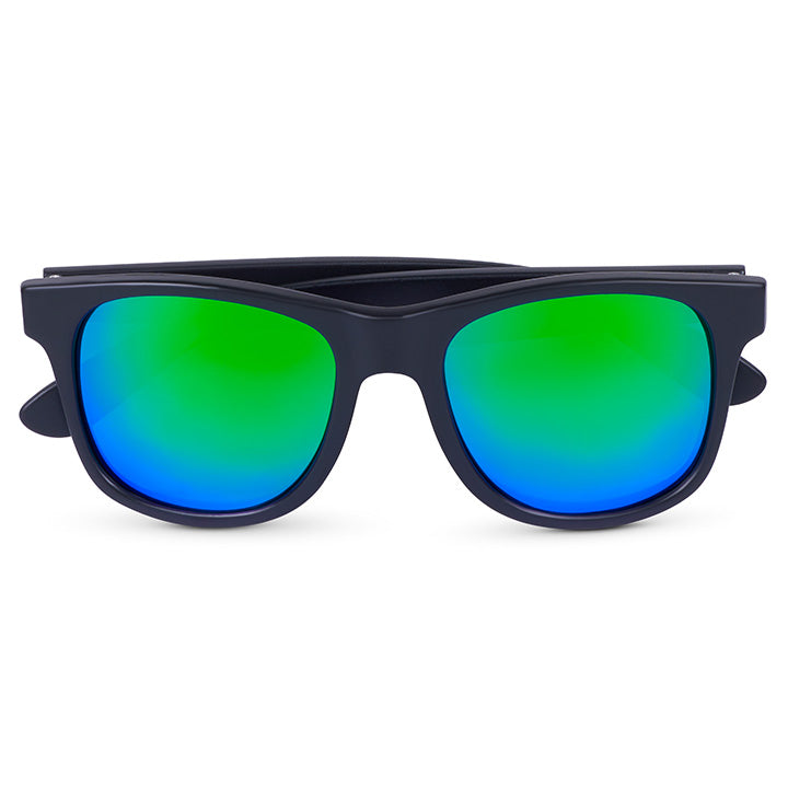 Floating Black Sunglasses with Green/Blue Lens