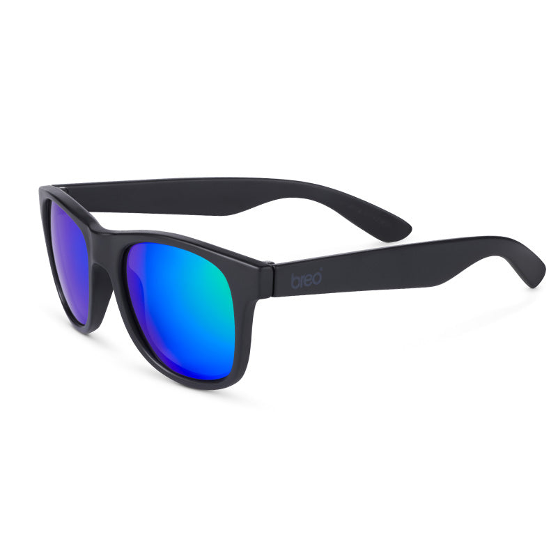 Floating Black Sunglasses with Green/Blue Lens