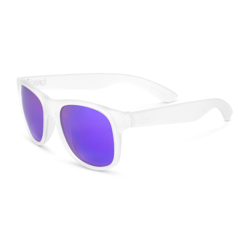 Uptones Clear Sunglasses with Mirror Purple Lens