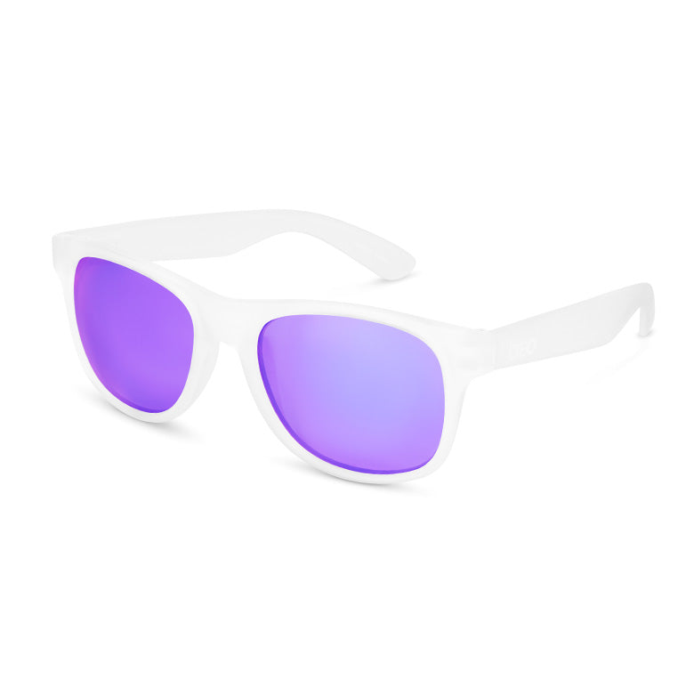 Uptones Clear Sunglasses with Mirror Purple Lens
